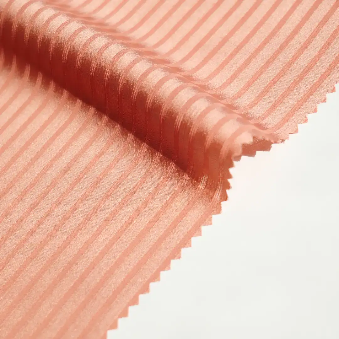 China Fabric for Blouse,Over Shirt Polyester Jacquard Synthetic Woven Fabric Polyester Orange-red color buy from China wholesaler bulk order at wholesale price free worldwide shipping Alibaba