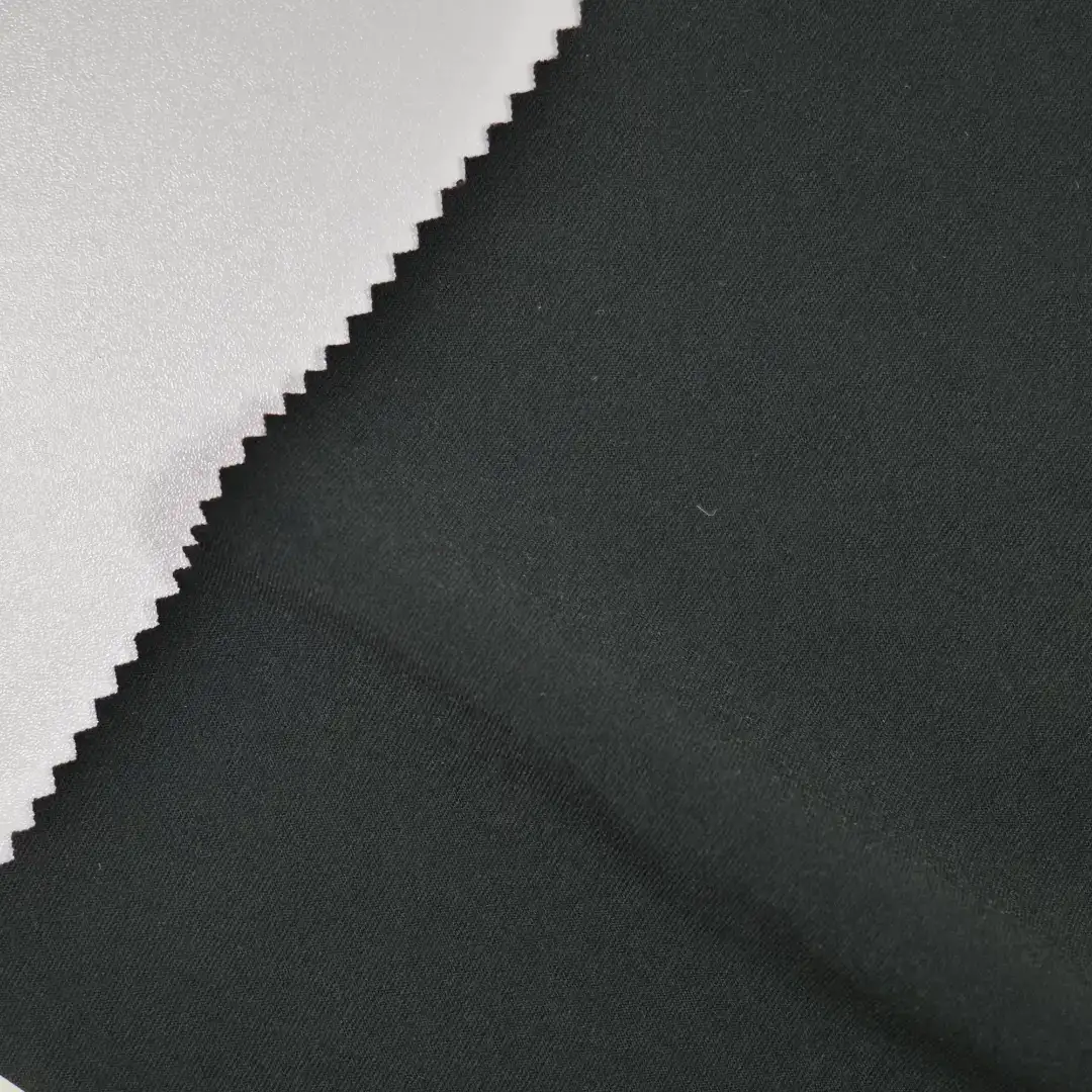 China Fabric for Jackets,Hoodie Interlock Knit Fabric Nylon Spandex black color buy from China wholesaler bulk order at wholesale price free worldwide shipping Alibaba