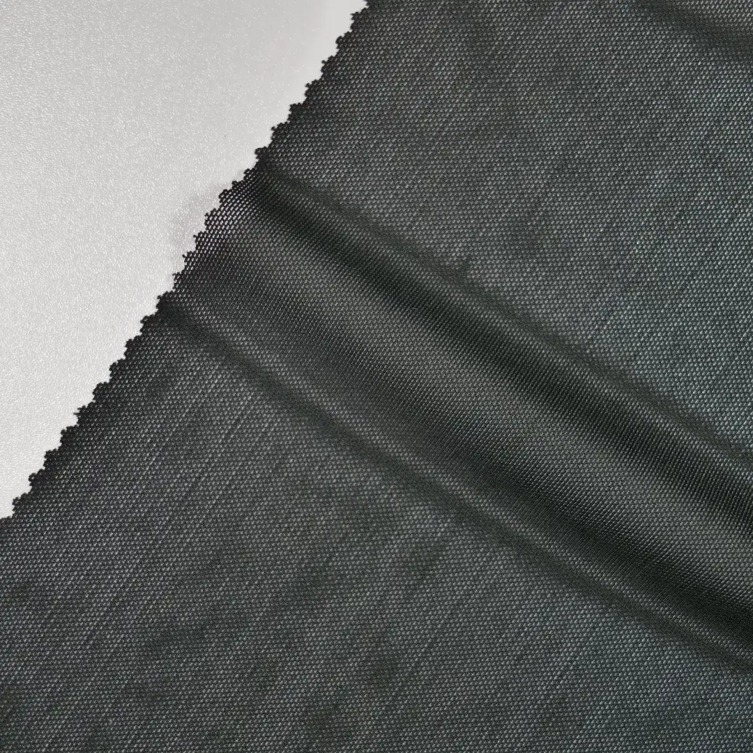 China Fabric for Skirt Mesh Knit Fabric Nylon Spandex black color buy from China wholesaler bulk order at wholesale price free worldwide shipping Alibaba