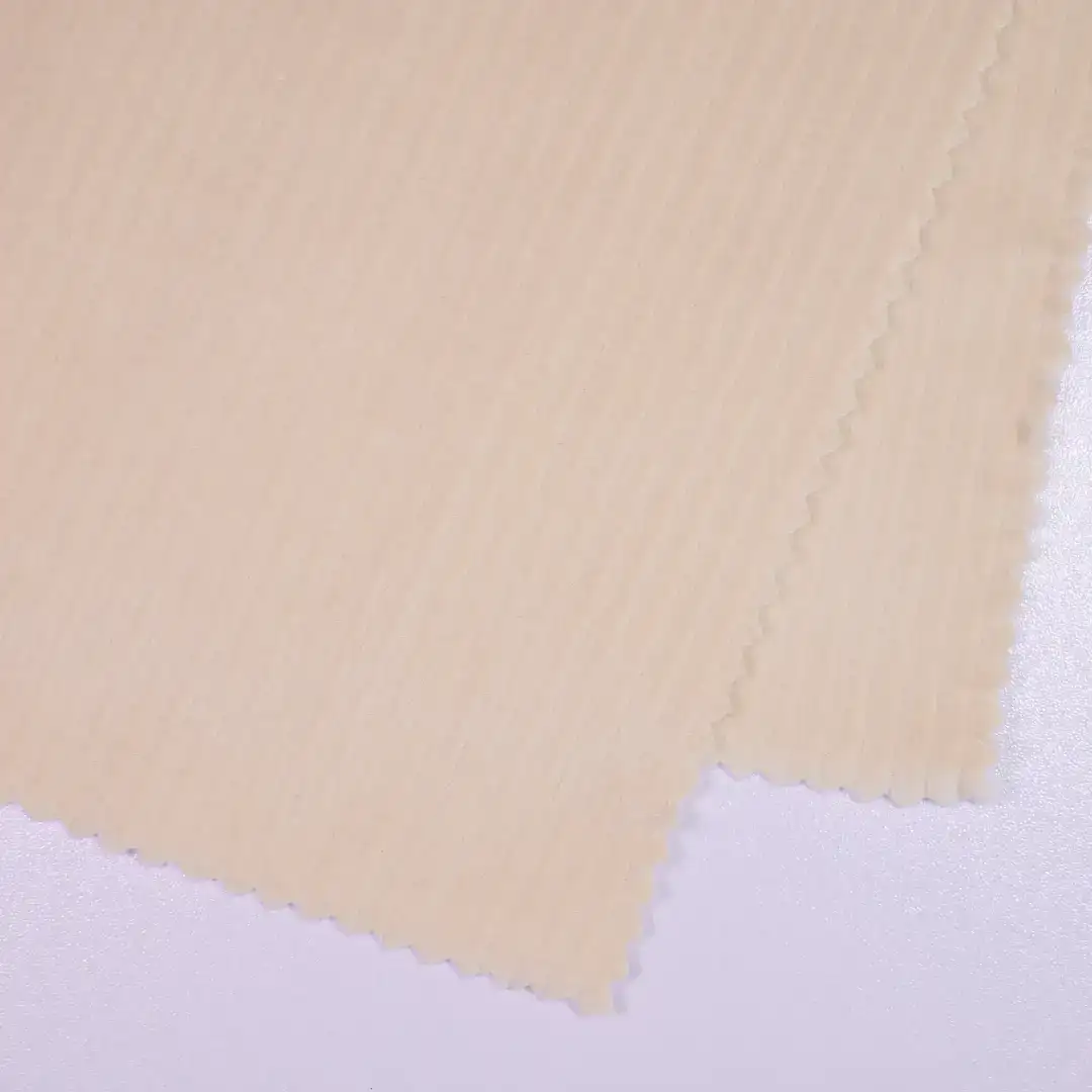 China Fabric for Pants,Jackets,Blazer,Hoodie knitted Corduroy Knit Fabric Polyester Spandex Beige color buy from China wholesaler bulk order at wholesale price free worldwide shipping Alibaba