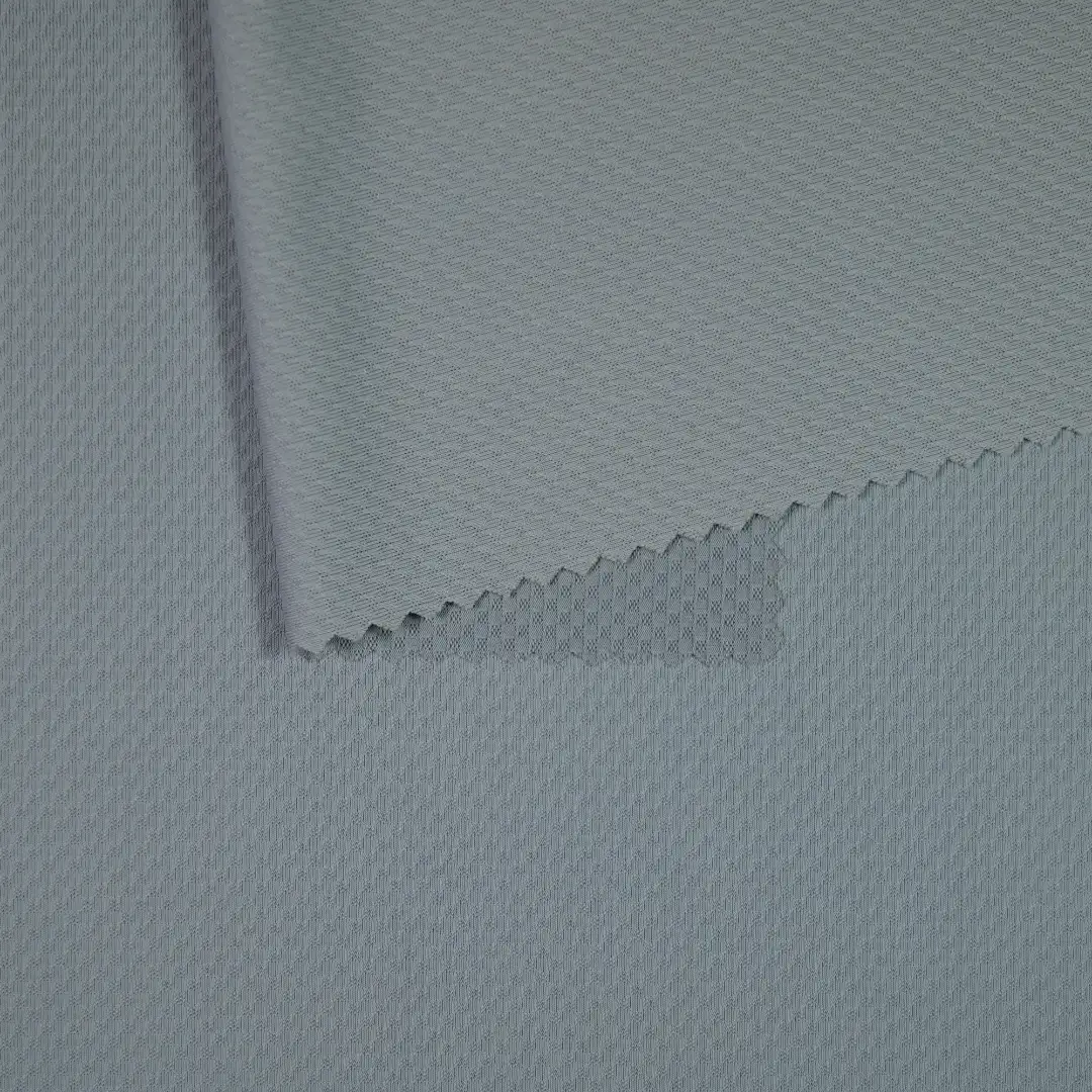 China Fabric for T-Shirt,Yoga Clothes Jacquard Knit Fabric Polyester Spandex grey color buy from China wholesaler bulk order at wholesale price free worldwide shipping Alibaba