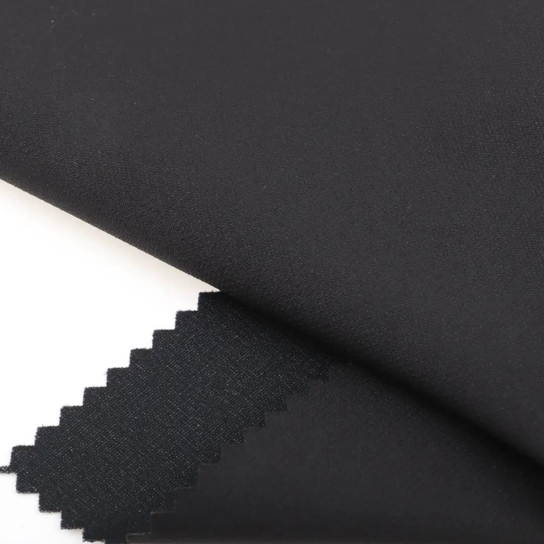 China Fabric for Jackets Polyester Pongee Synthetic Woven Fabric Polyester BLACK color buy from China wholesaler bulk order at wholesale price free worldwide shipping Alibaba