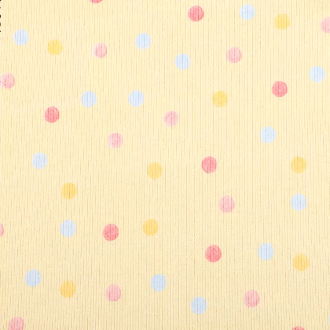 China Fabric for T-Shirt Rib Knit Fabric Cotton Spandex Yellow color buy from China wholesaler bulk order at wholesale price free worldwide shipping Alibaba