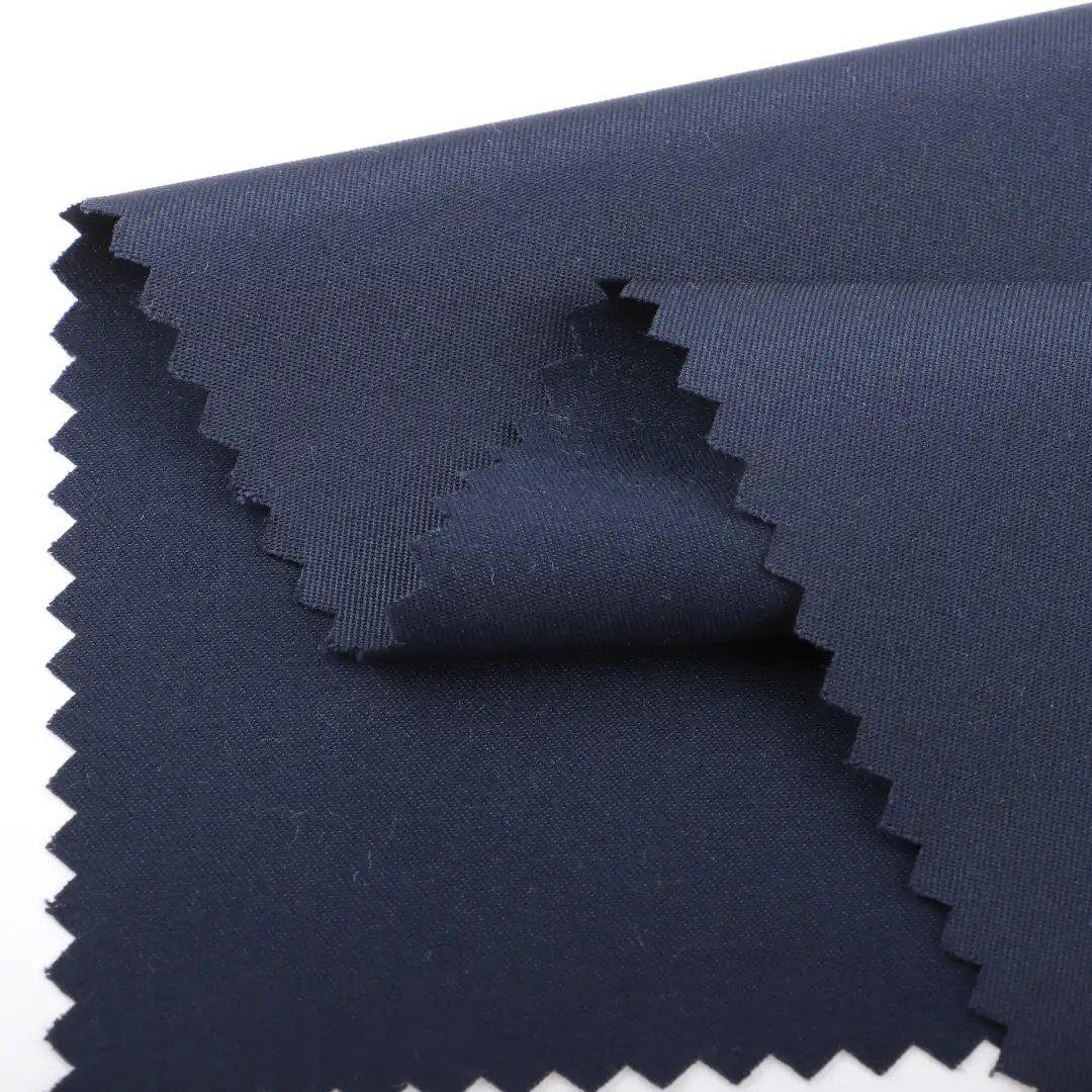 China Fabric for Pants Polyester Peach Skin Microfiber Fabric Synthetic Woven Fabric Polyester navy color buy from China wholesaler bulk order at wholesale price free worldwide shipping Alibaba