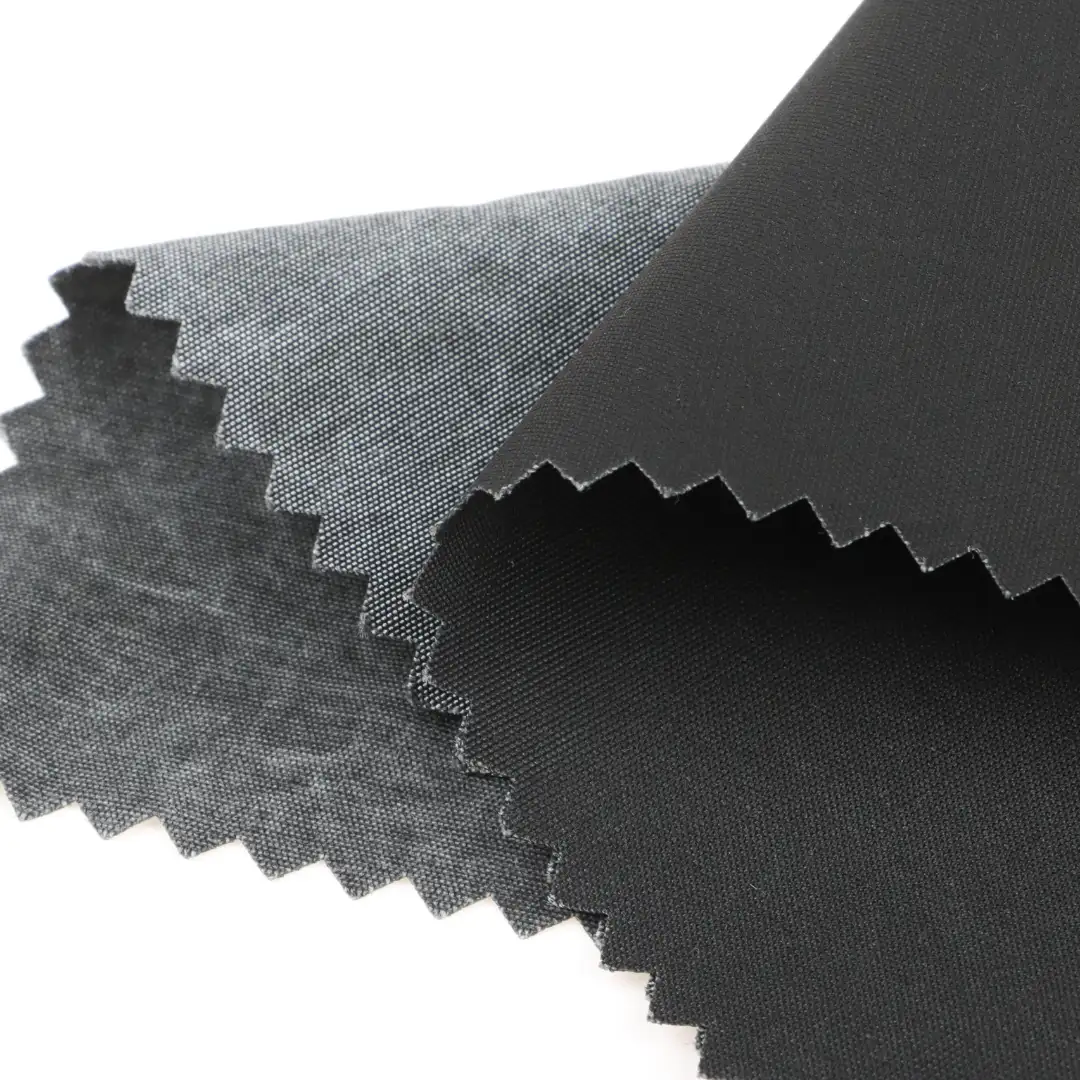 China Fabric for Jackets Polyester/Nylon/Cotton Plain Woven Blended Fabric Cotton Nylon Polyester BLACK color buy from China wholesaler bulk order at wholesale price free worldwide shipping Alibaba