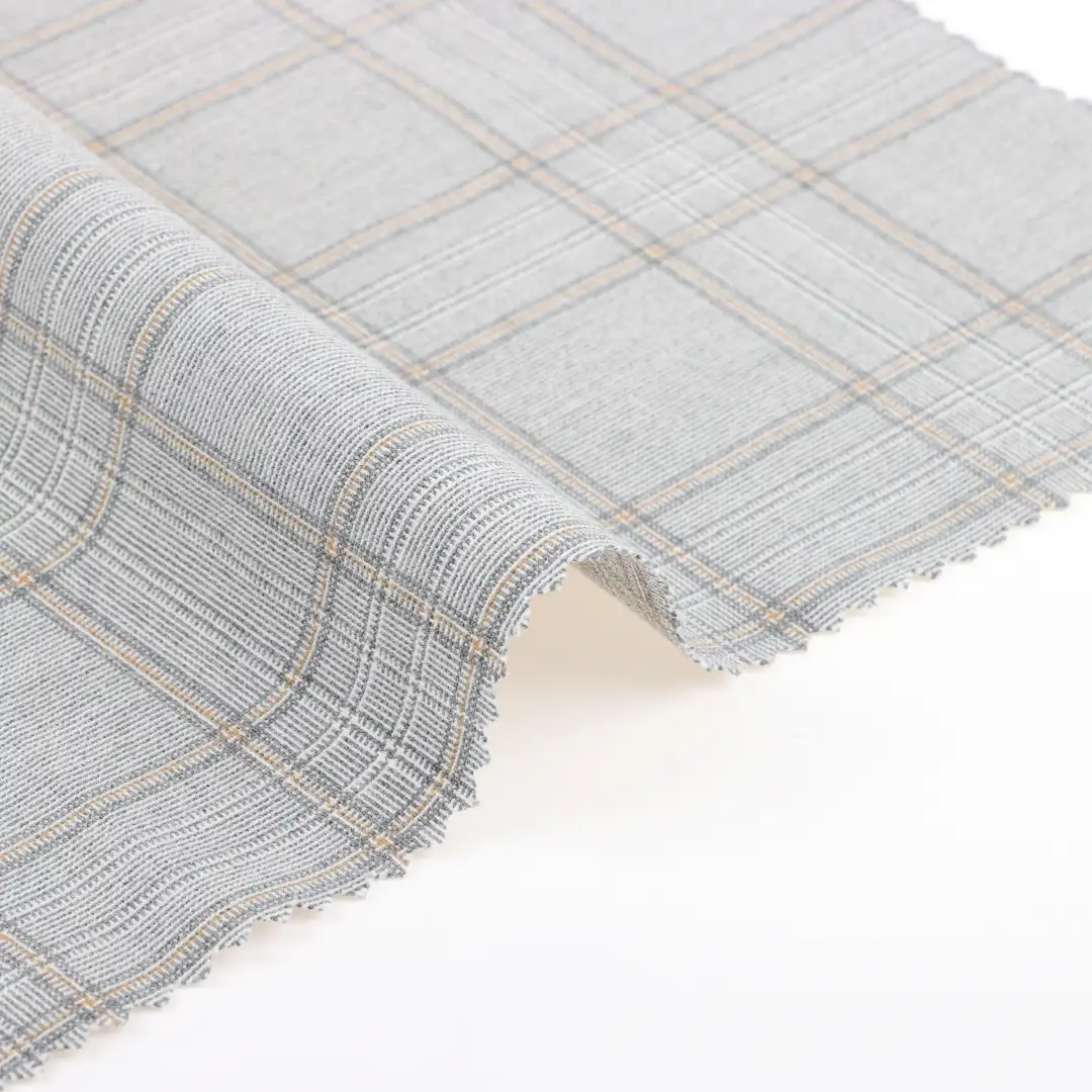 China Fabric for Pants Polyester/Rayon Plain Woven Blended Fabric Polyester Rayon Spandex Grey color buy from China wholesaler bulk order at wholesale price free worldwide shipping Alibaba