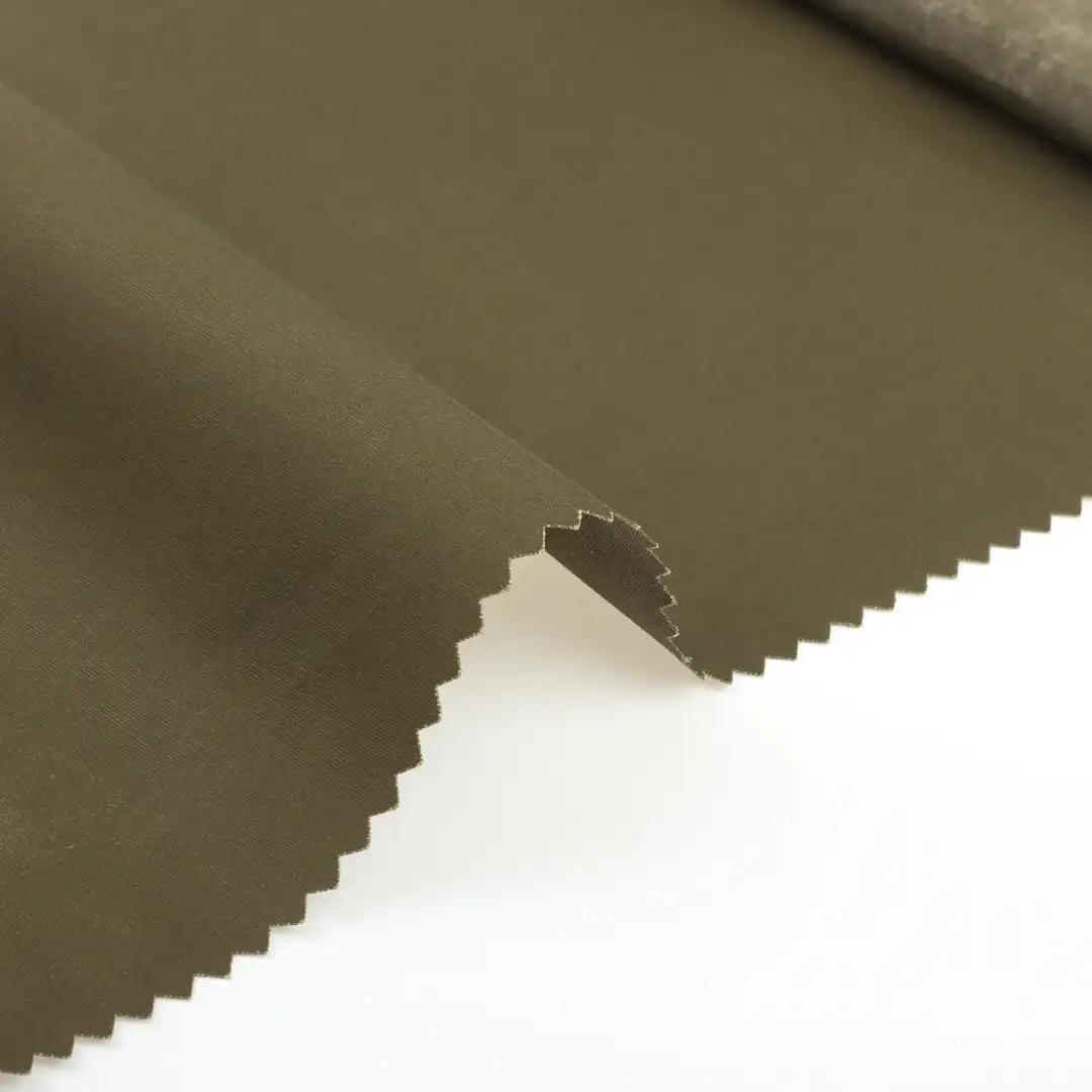 China Fabric for Pants,Jackets Polyester/Nylon/Cotton Plain Woven Blended Fabric Cotton Nylon Polyester khaki color buy from China wholesaler bulk order at wholesale price free worldwide shipping Alibaba