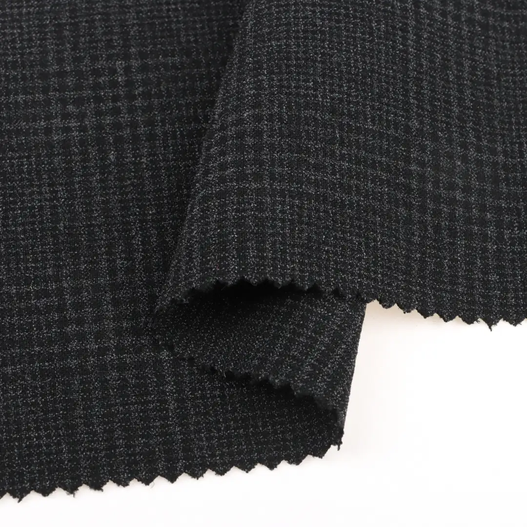 China Fabric for Pants Polyester/Rayon Plain Woven Blended Fabric Polyester Rayon Spandex Black color buy from China wholesaler bulk order at wholesale price free worldwide shipping Alibaba