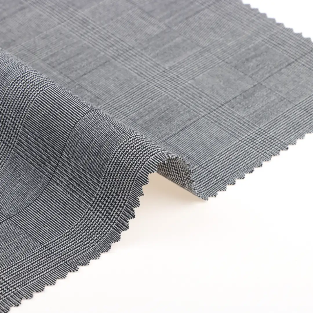 China Fabric for Pants Polyester/Rayon Plain Woven Blended Fabric Polyester Rayon Spandex Grey color buy from China wholesaler bulk order at wholesale price free worldwide shipping Alibaba