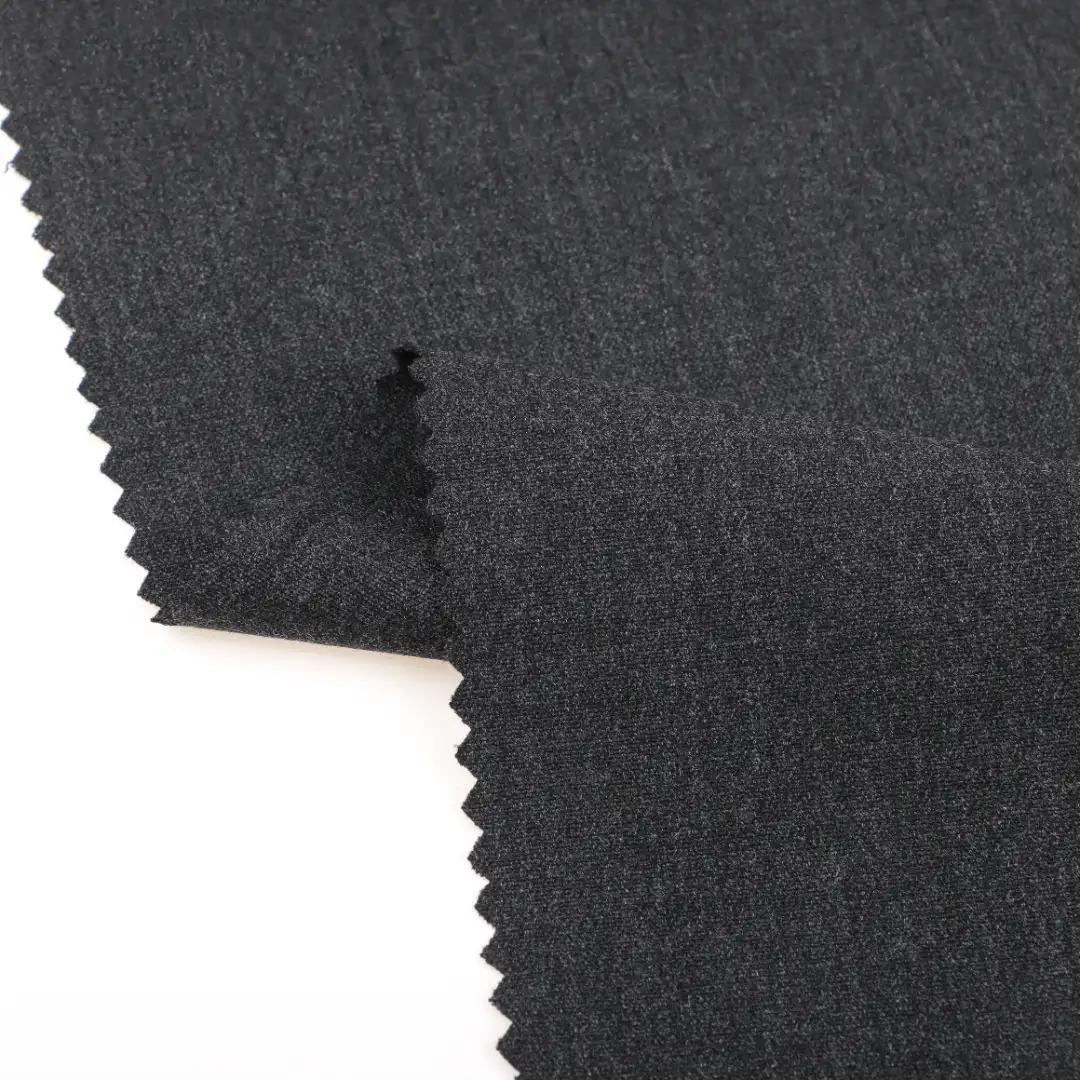 China Fabric for Pants Polyester/Rayon Plain Woven Blended Fabric Polyester Rayon Spandex Grey color buy from China wholesaler bulk order at wholesale price free worldwide shipping Alibaba
