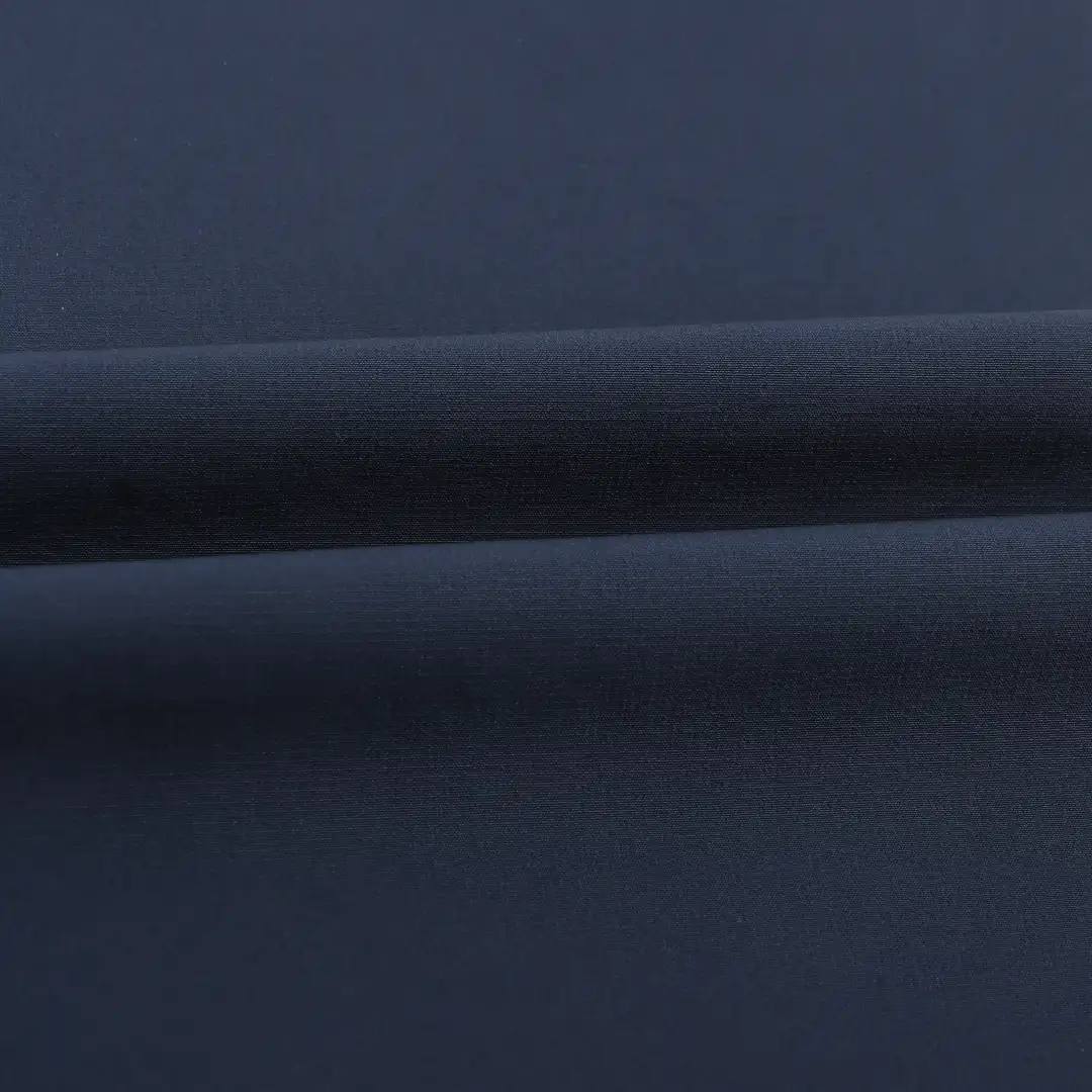 China Fabric for Pants Four Stretch Polyester Woven Fabric Synthetic Woven Fabric Polyester Spandex navy color buy from China wholesaler bulk order at wholesale price free worldwide shipping Alibaba