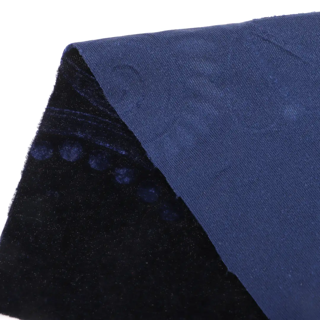 China Fabric for Skirt Velvet Knit Fabric Polyester Spandex Blue color buy from China wholesaler bulk order at wholesale price free worldwide shipping Alibaba