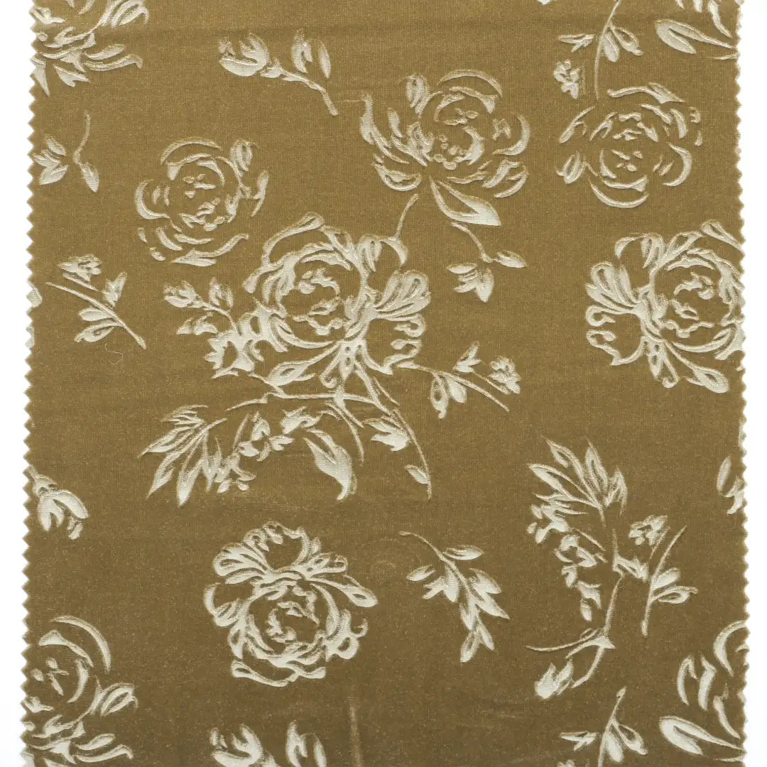 China Fabric for Skirt Velvet Knit Fabric Polyester Spandex Green color buy from China wholesaler bulk order at wholesale price free worldwide shipping Alibaba