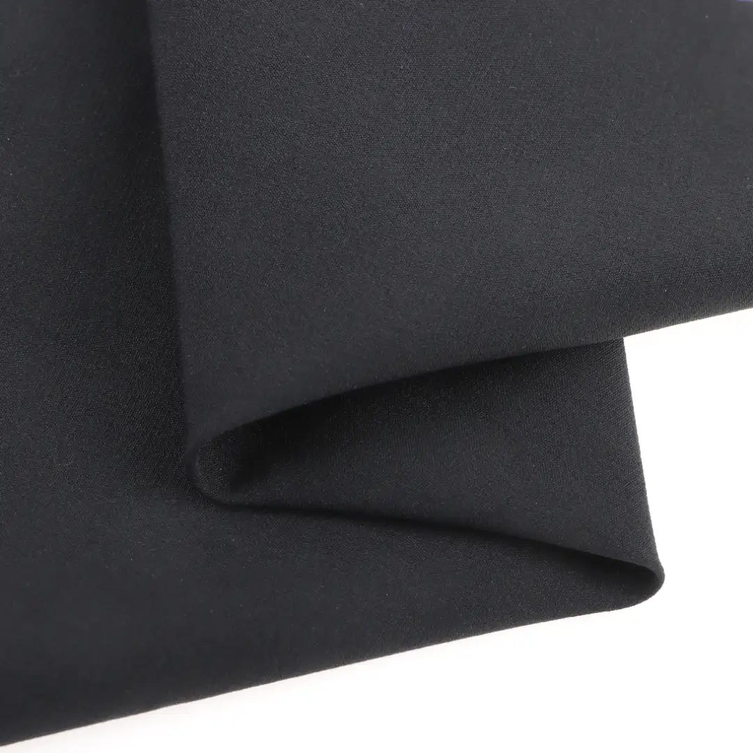 China Fabric for Pants Four Stretch Nylon Woven Fabric Synthetic Woven Fabric Nylon Spandex BLACK color buy from China wholesaler bulk order at wholesale price free worldwide shipping Alibaba