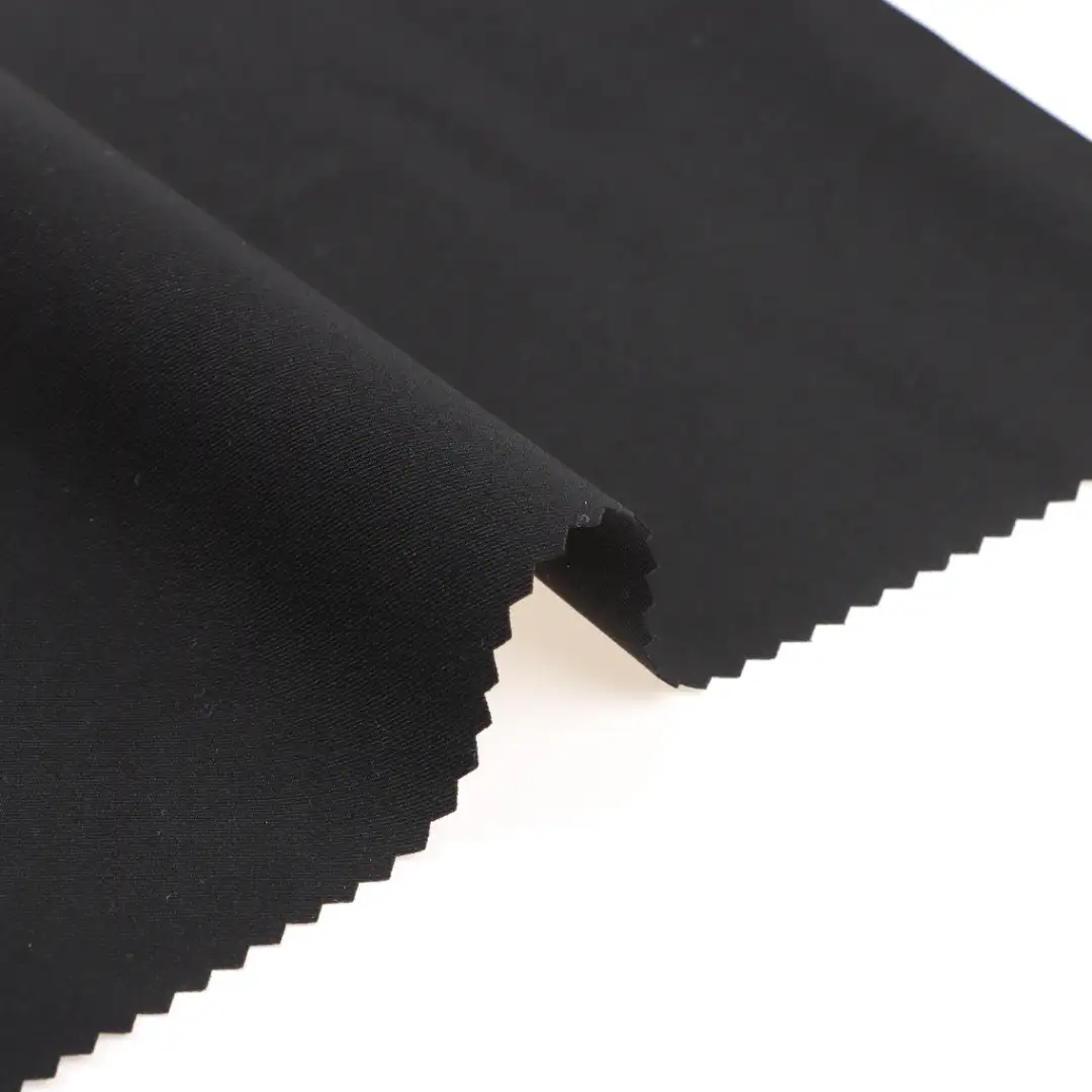 China Fabric for Pants Four Stretch Nylon Woven Fabric Synthetic Woven Fabric Spandex Nylon BLACK color buy from China wholesaler bulk order at wholesale price free worldwide shipping Alibaba