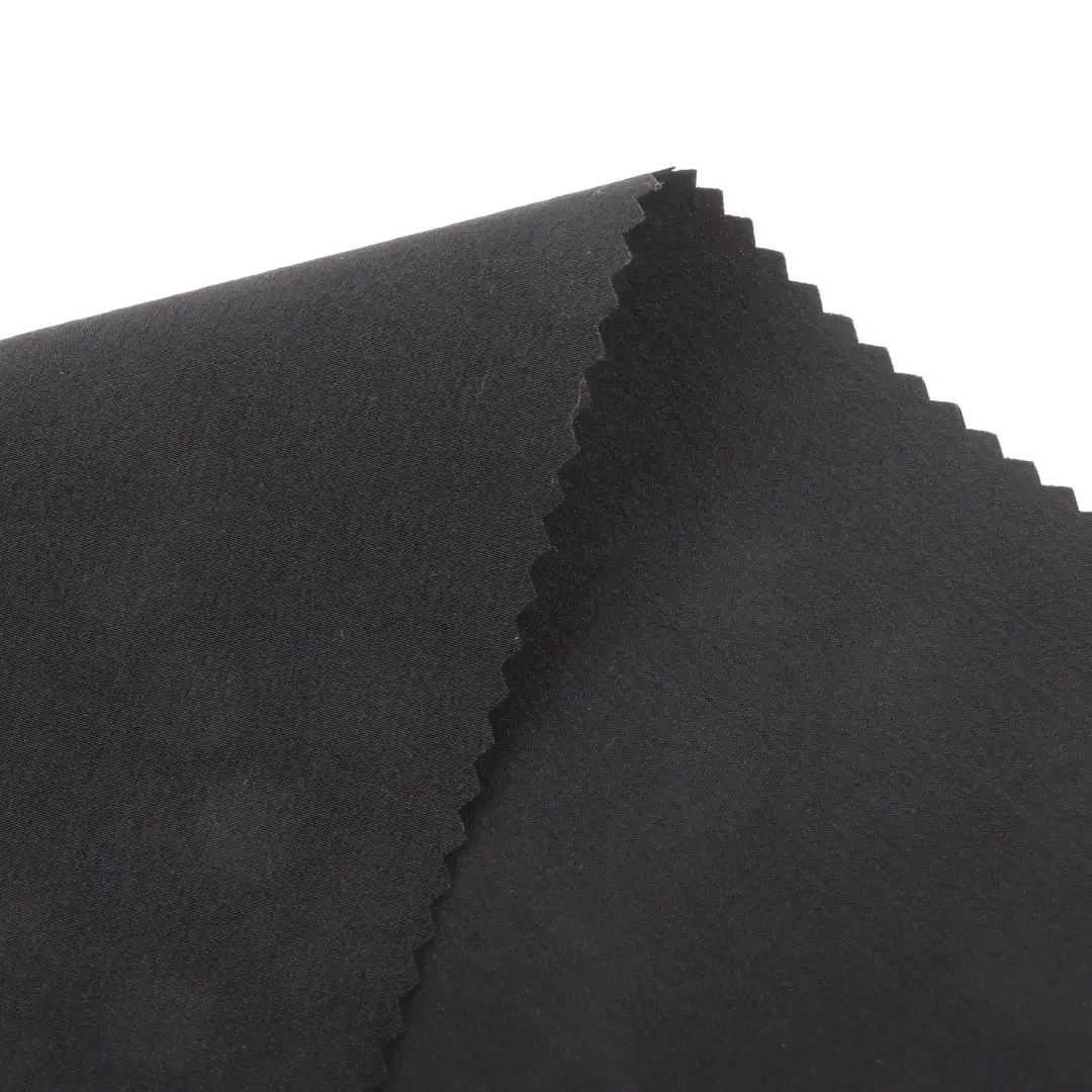 China Fabric for Pants Four Stretch Nylon Woven Fabric Synthetic Woven Fabric Nylon Spandex BLACK color buy from China wholesaler bulk order at wholesale price free worldwide shipping Alibaba