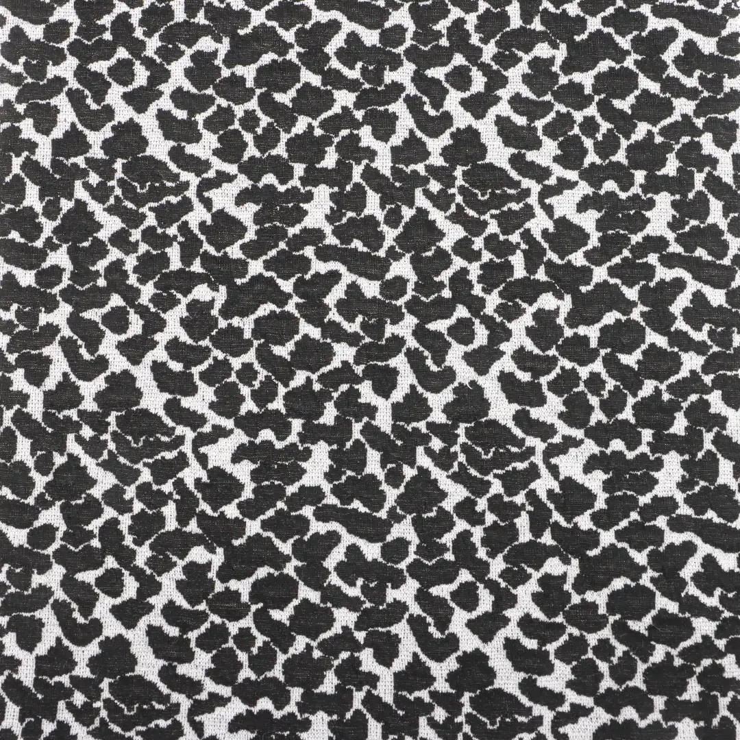 China Fabric for Blouse,Skirt Weft Jacquard Knit Fabric Polyester Spandex Black and White color buy from China wholesaler bulk order at wholesale price free worldwide shipping Alibaba