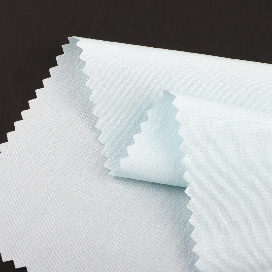 China Fabric for Shirt Nylon/Rayon Bengaline Woven Blended Fabric Rayon Nylon Spandex BLUE color buy from China wholesaler bulk order at wholesale price free worldwide shipping Alibaba