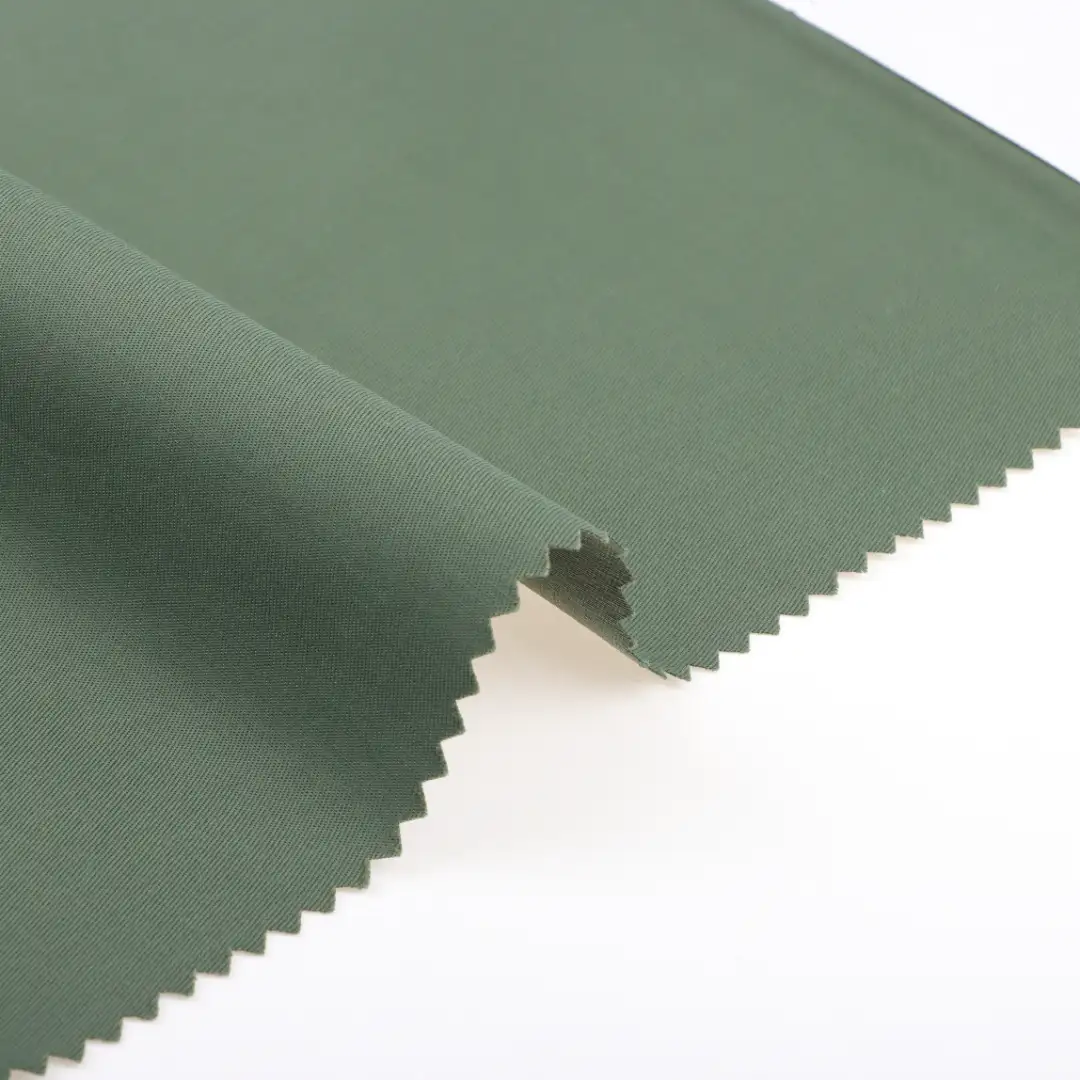 China Fabric for Trench Coat Nylon/Cotton Twill Woven Blended Fabric Cotton Nylon green color buy from China wholesaler bulk order at wholesale price free worldwide shipping Alibaba