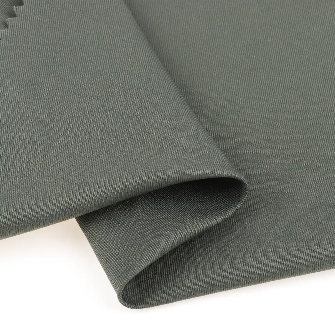 China Fabric for Pants CVC Twill Woven Blended Fabric Cotton Polyester green color buy from China wholesaler bulk order at wholesale price free worldwide shipping Alibaba