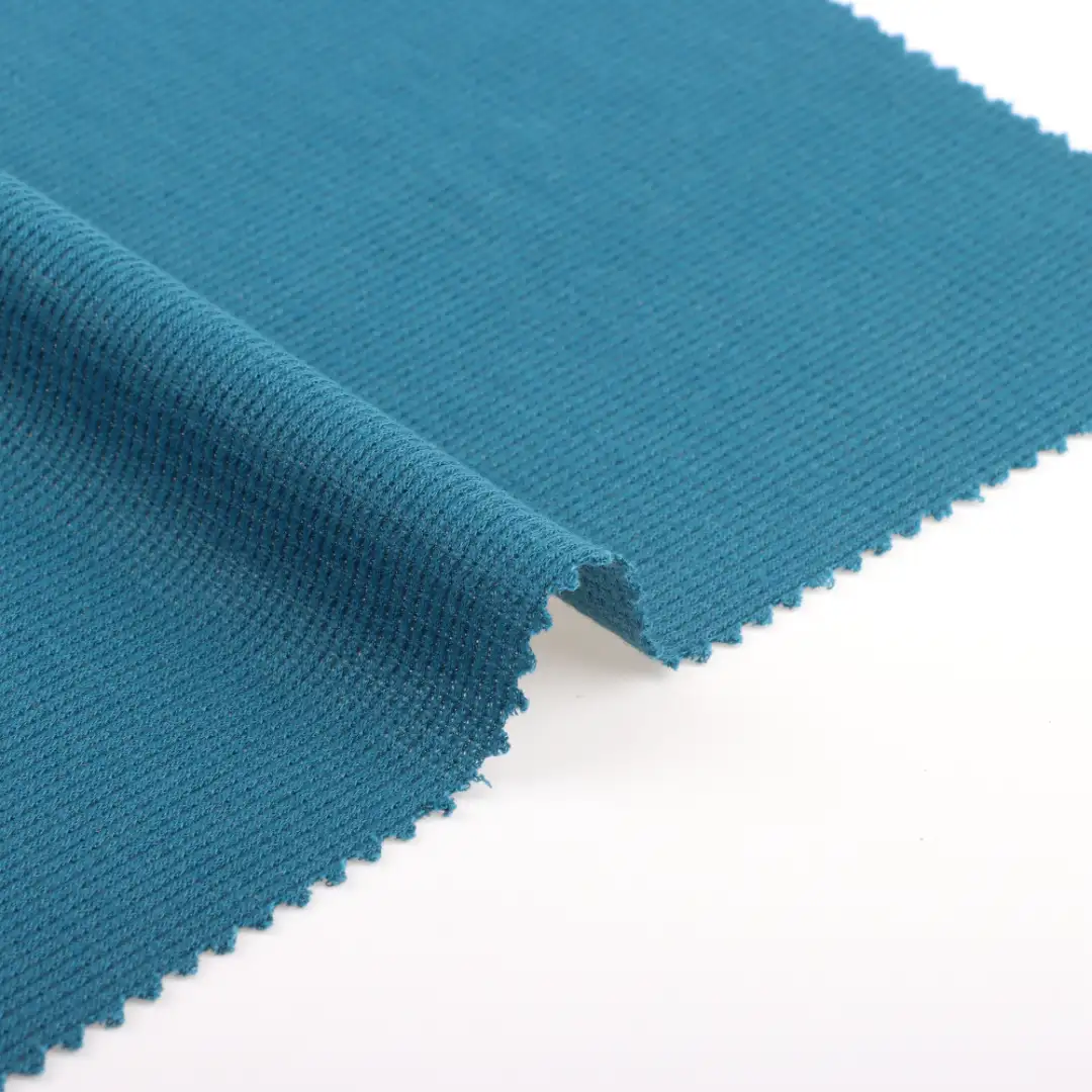 China Fabric for T-Shirt,Shorts Waffle Knit Fabric Polyester Blue color buy from China wholesaler bulk order at wholesale price free worldwide shipping Alibaba