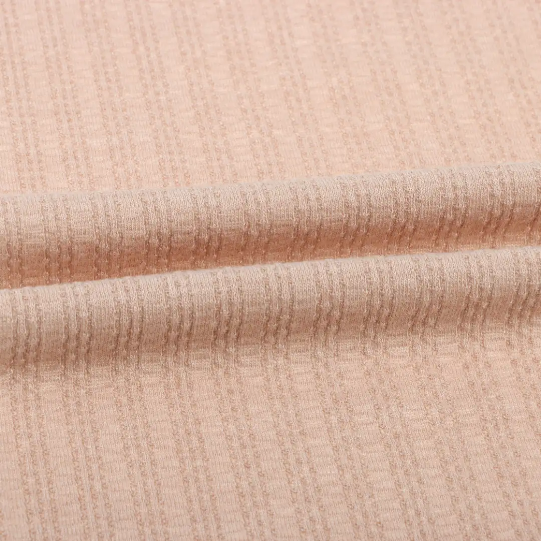 China Fabric for Pants,T-Shirt Weft Jacquard Knit Fabric Polyester Rayon Spandex khaki color buy from China wholesaler bulk order at wholesale price free worldwide shipping Alibaba