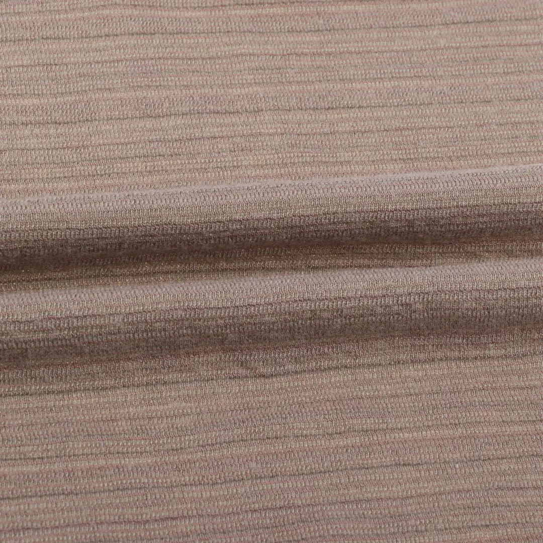 China Fabric for Pants,T-Shirt Weft Jacquard Knit Fabric Polyester Rayon Spandex Brown color buy from China wholesaler bulk order at wholesale price free worldwide shipping Alibaba