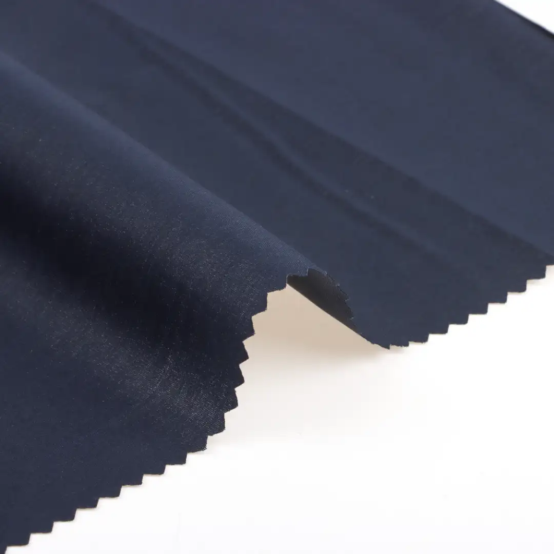 China Fabric for Shirt Nylon/Cotton Plain Woven Blended Fabric Cotton Nylon Spandex navy color buy from China wholesaler bulk order at wholesale price free worldwide shipping Alibaba