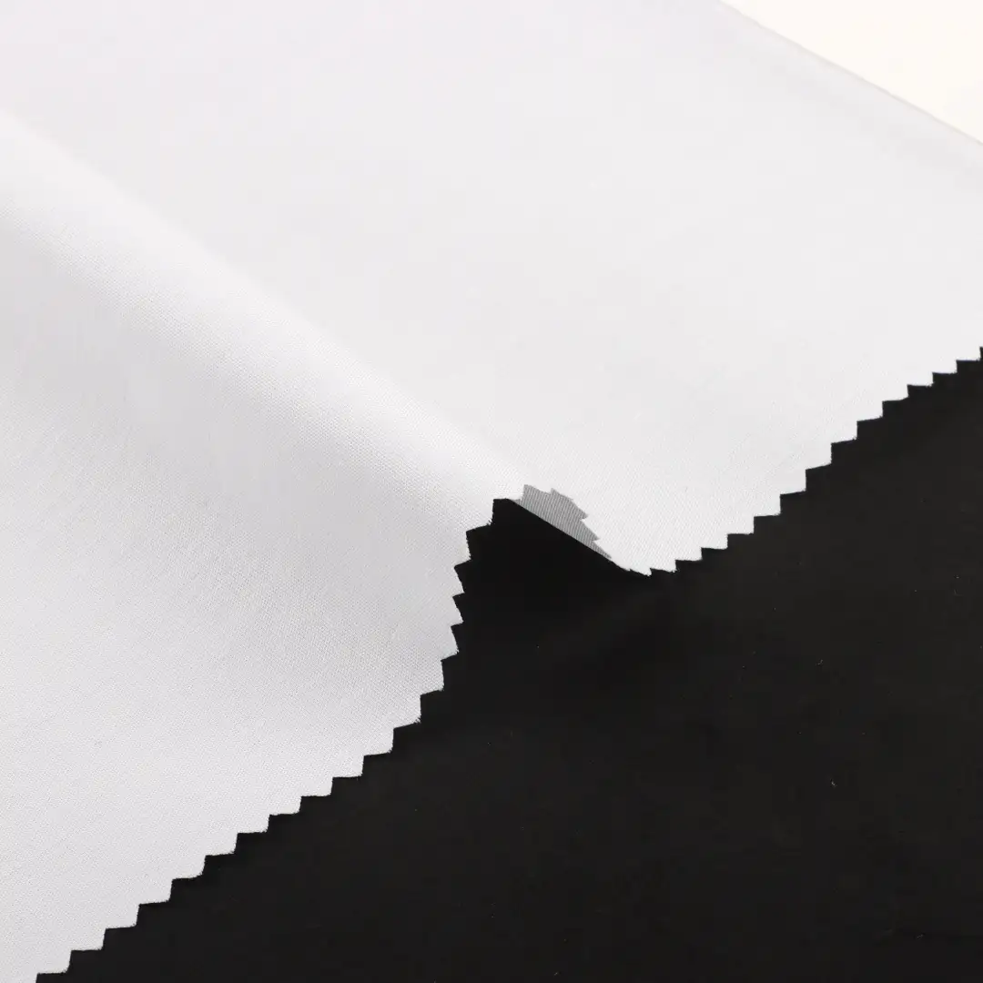 China Fabric for Shirt Nylon/Cotton Plain Woven Blended Fabric Cotton Nylon Spandex WHITE color buy from China wholesaler bulk order at wholesale price free worldwide shipping Alibaba