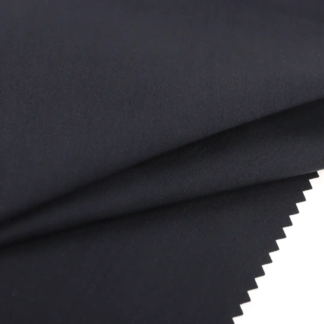 China Fabric for Shirt Nylon/Cotton Plain Woven Blended Fabric Cotton Nylon Spandex navy color buy from China wholesaler bulk order at wholesale price free worldwide shipping Alibaba