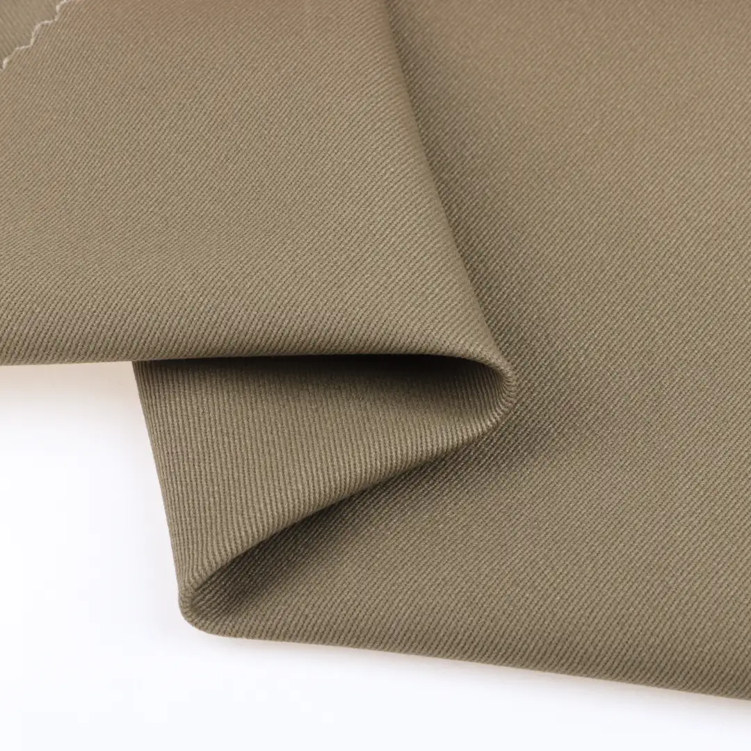 China Fabric for Trench Coat Cotton Twill Natural Woven Fabric Cotton Olive Green color buy from China wholesaler bulk order at wholesale price free worldwide shipping Alibaba
