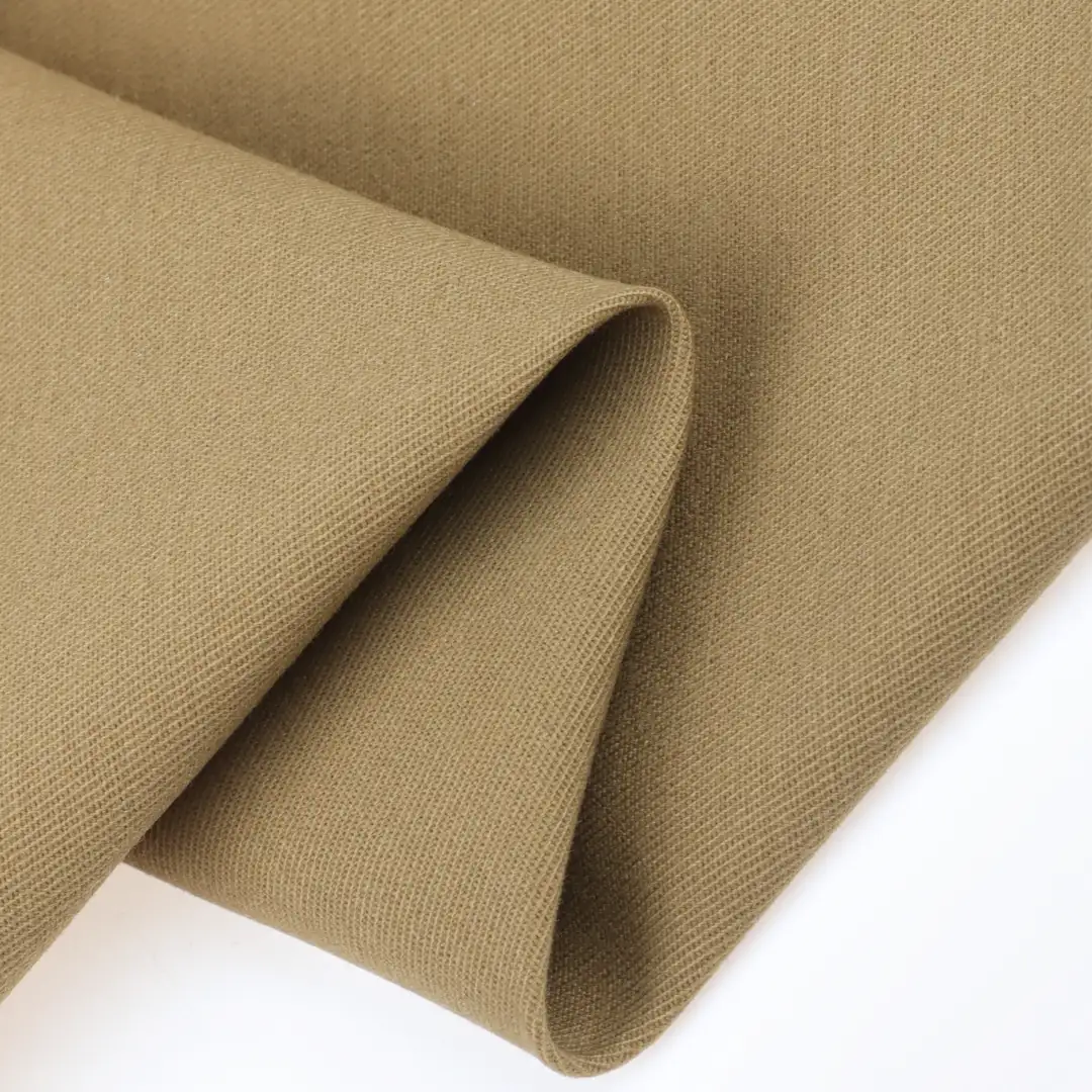 China Fabric for Trench Coat Cotton Twill Natural Woven Fabric Cotton Khaki color buy from China wholesaler bulk order at wholesale price free worldwide shipping Alibaba