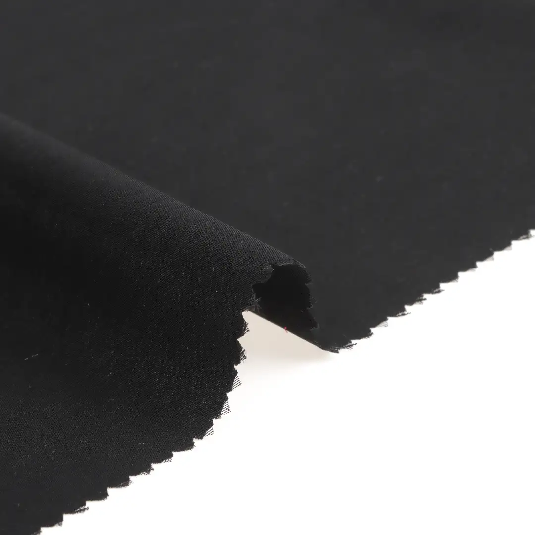 China Fabric for Pants Polyester Satin Synthetic Woven Fabric Polyester BLACK color buy from China wholesaler bulk order at wholesale price free worldwide shipping Alibaba