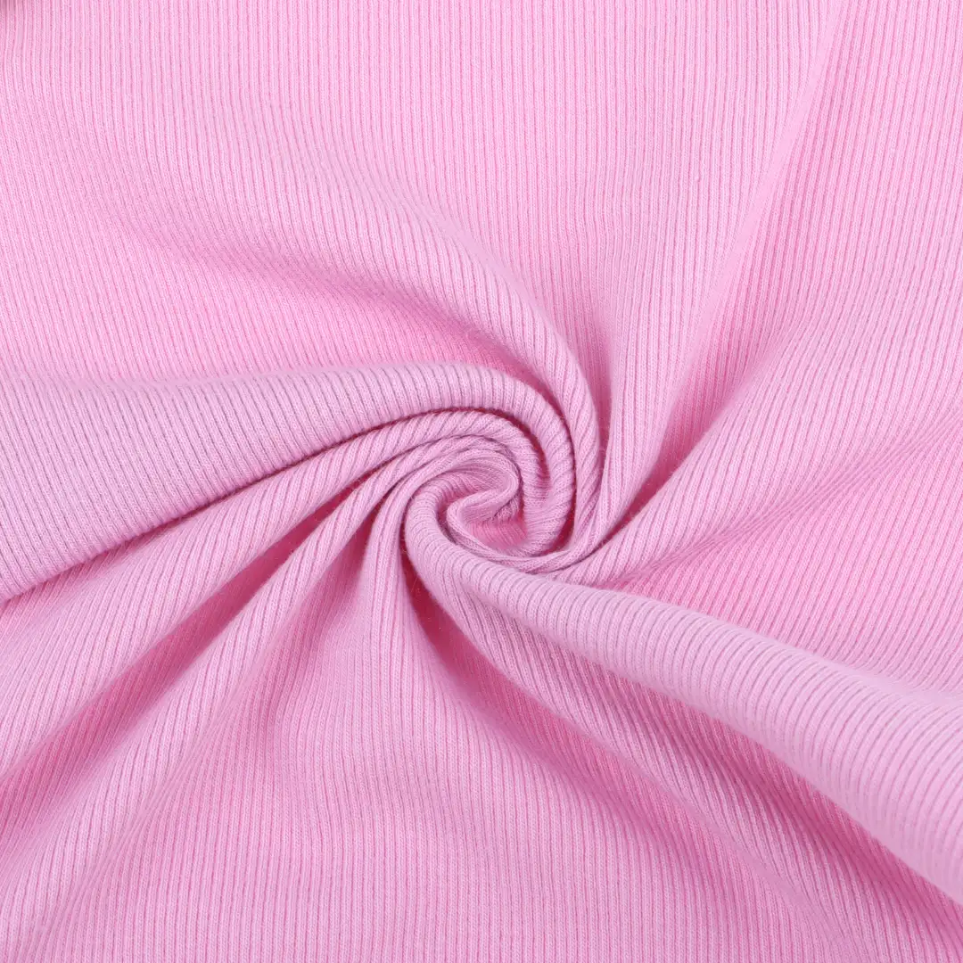 China Fabric for T-Shirt Rib Knit Fabric Cotton Spandex purple color buy from China wholesaler bulk order at wholesale price free worldwide shipping Alibaba