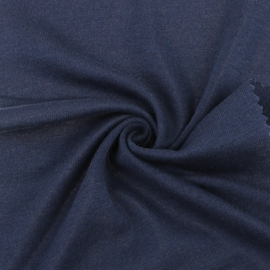 China Fabric for T-Shirt,Shorts Rib Knit Fabric Cotton Modal navy blue color buy from China wholesaler bulk order at wholesale price free worldwide shipping Alibaba