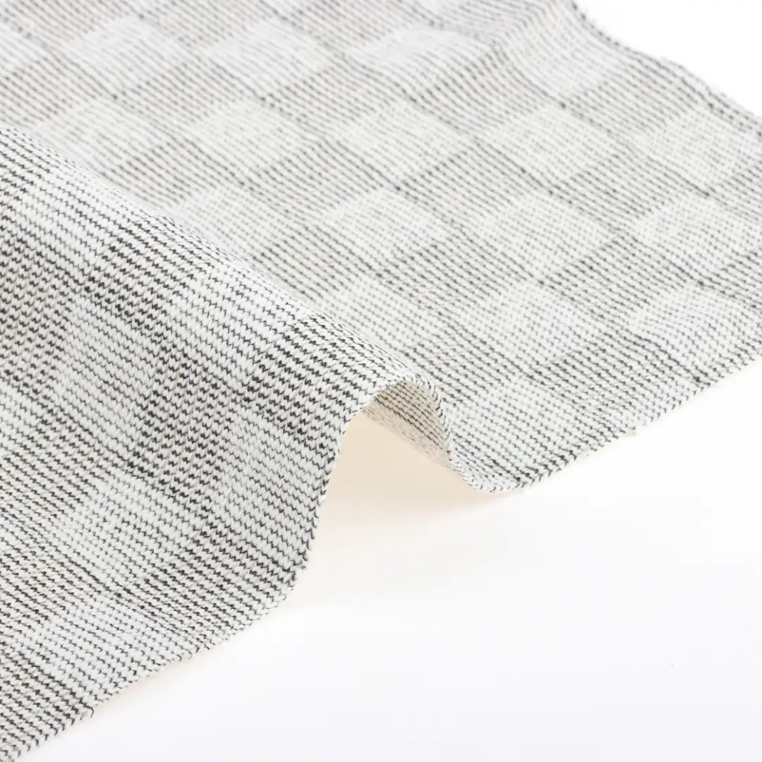 China Fabric for Pants,T-Shirt,Shorts Weft Jacquard Knit Fabric Cotton Polyester Spandex Grey color buy from China wholesaler bulk order at wholesale price free worldwide shipping Alibaba