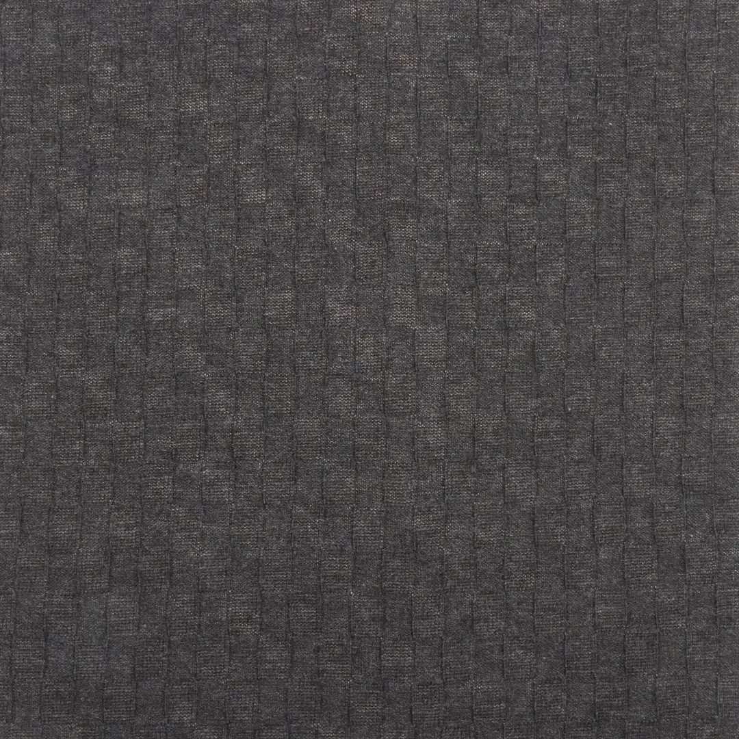 China Fabric for Pants,T-Shirt,Shorts Weft Jacquard Knit Fabric Cotton Polyester Grey color buy from China wholesaler bulk order at wholesale price free worldwide shipping Alibaba