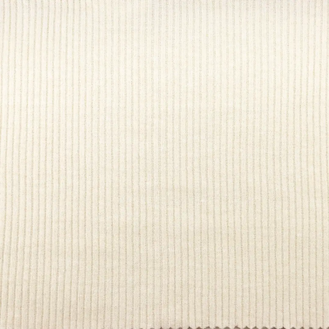 China Fabric for T-Shirt Rib Knit Fabric Rayon Polyester Nylon Spandex Cream color buy from China wholesaler bulk order at wholesale price free worldwide shipping Alibaba