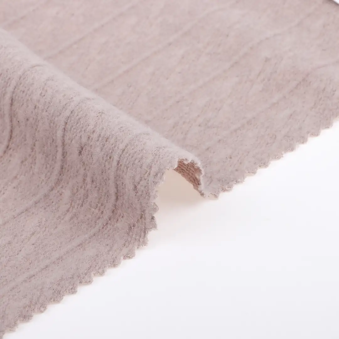 China Fabric for Pants,T-Shirt Weft Jacquard Knit Fabric Polyester dusty pink color buy from China wholesaler bulk order at wholesale price free worldwide shipping Alibaba