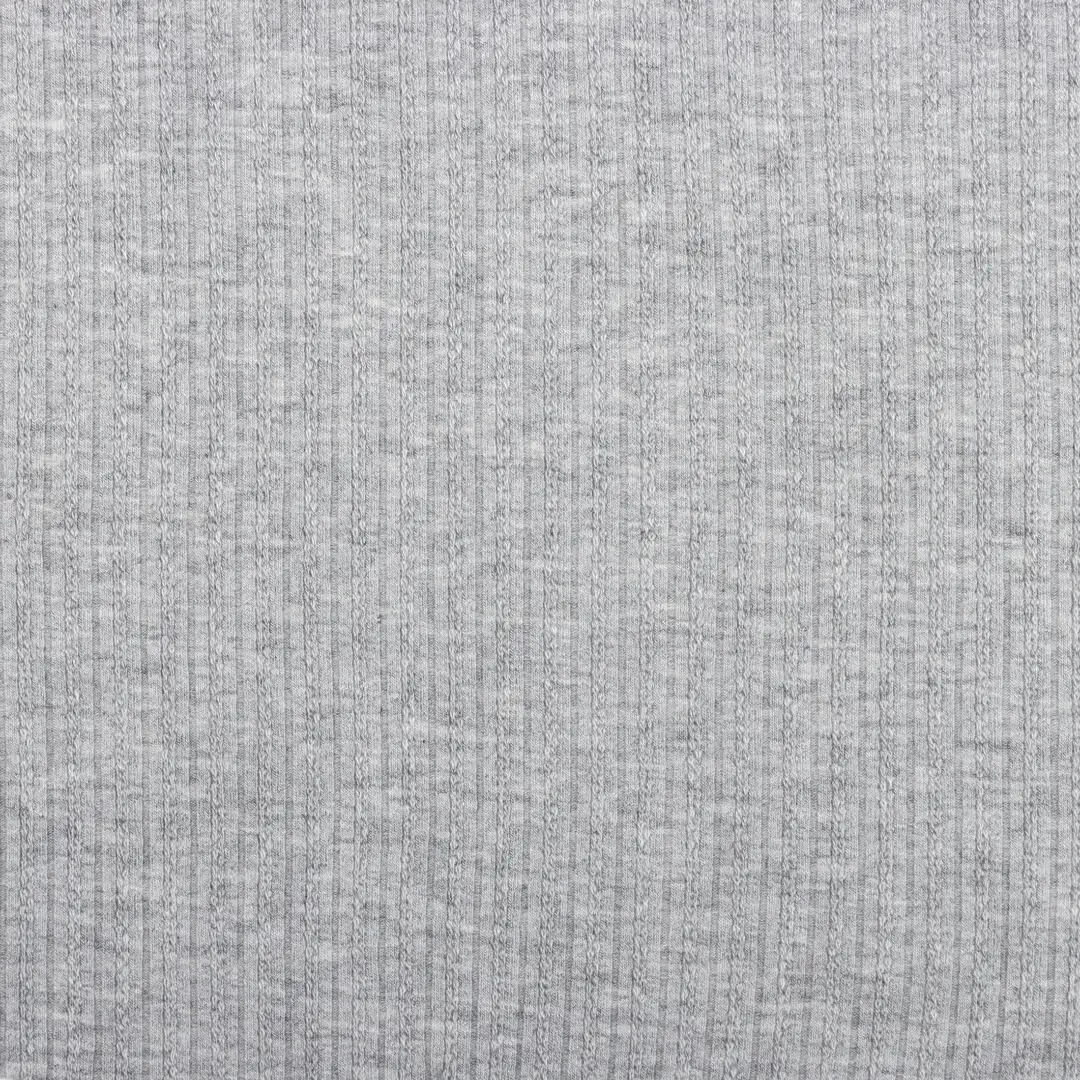 China Fabric for Pants,T-Shirt Weft Jacquard Knit Fabric Cotton Spandex Grey color buy from China wholesaler bulk order at wholesale price free worldwide shipping Alibaba