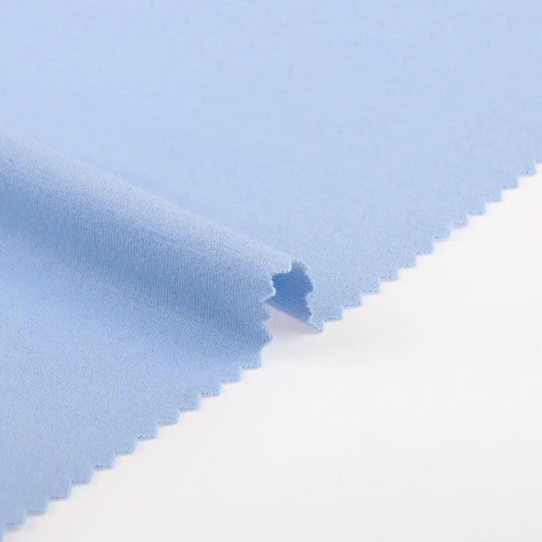China Fabric for T-Shirt,Shorts Single Jersey Knit Fabric Polyester Rayon Spandex Blue color buy from China wholesaler bulk order at wholesale price free worldwide shipping Alibaba