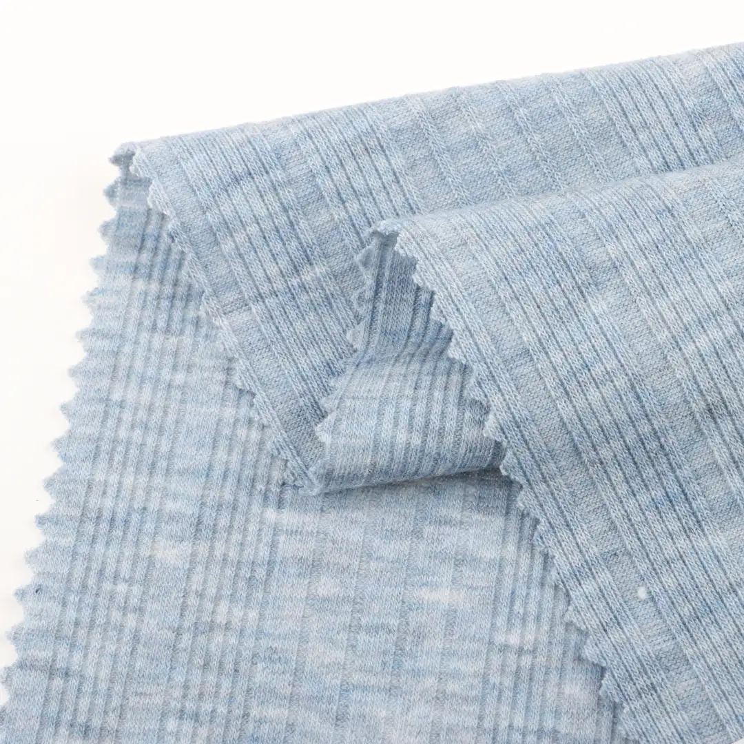 China Fabric for T-Shirt,Shorts Weft Jacquard Knit Fabric Polyester Rayon Spandex Blue color buy from China wholesaler bulk order at wholesale price free worldwide shipping Alibaba