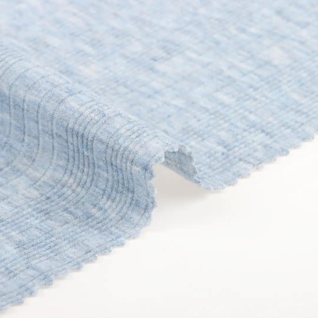 China Fabric for T-Shirt,Shorts Weft Jacquard Knit Fabric Polyester Rayon Spandex Blue color buy from China wholesaler bulk order at wholesale price free worldwide shipping Alibaba