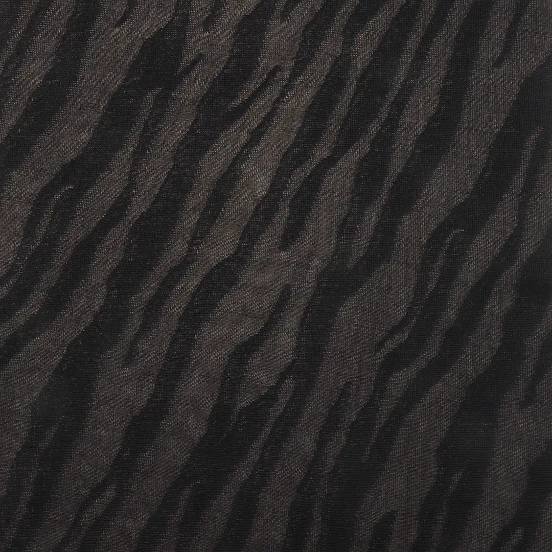 China Fabric for T-Shirt,Shorts,Loungewear Weft Jacquard Knit Fabric Polyester Spandex Black color buy from China wholesaler bulk order at wholesale price free worldwide shipping Alibaba