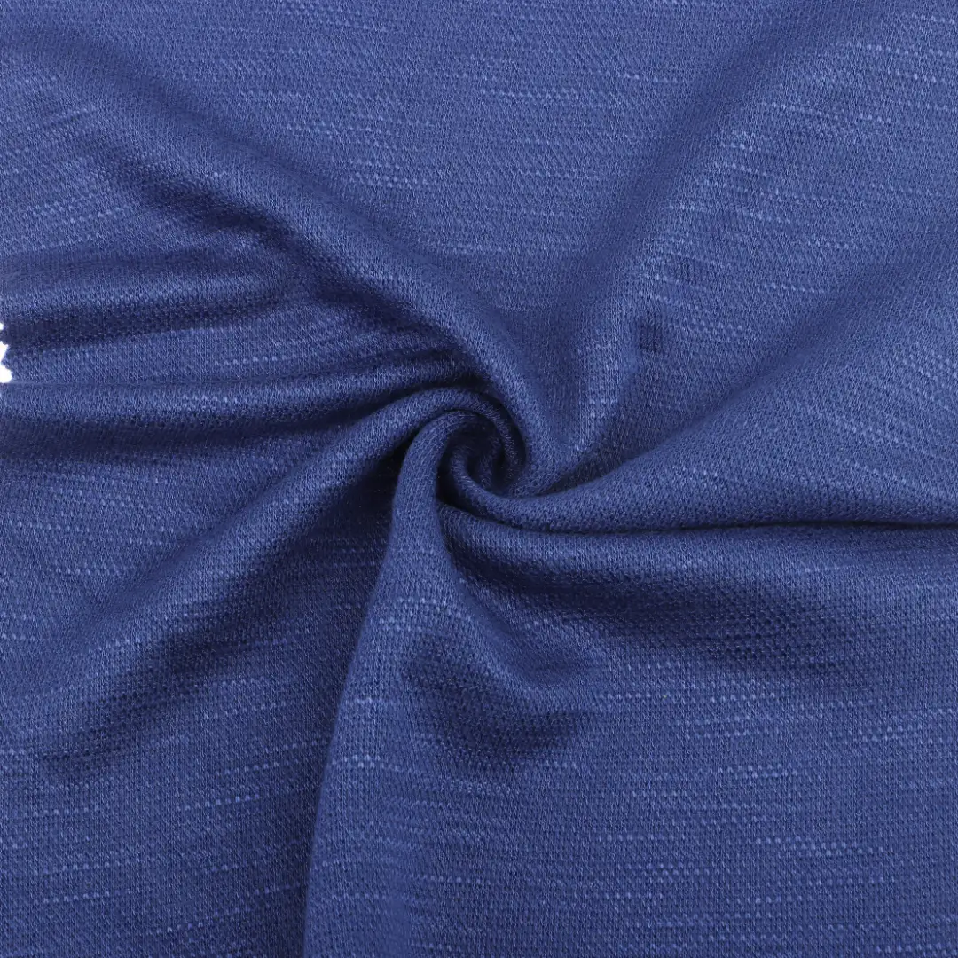 China Fabric for T-Shirt,Shorts,Loungewear Weft Jacquard Knit Fabric Rayon Polyester Blue color buy from China wholesaler bulk order at wholesale price free worldwide shipping Alibaba