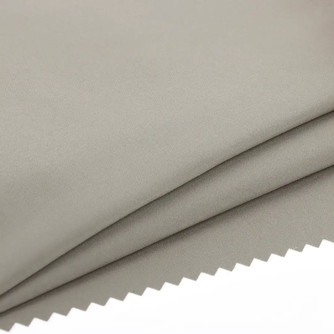 China Fabric for Padded Jacket Taslon Bonded With Polyester Jersey Synthetic Woven Fabric Polyester grey color buy from China wholesaler bulk order at wholesale price free worldwide shipping Alibaba