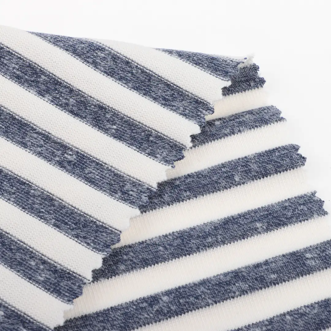 China Fabric for T-Shirt,Shorts,Loungewear Hacci Knit Fabric Cotton Polyester Stripe color buy from China wholesaler bulk order at wholesale price free worldwide shipping Alibaba