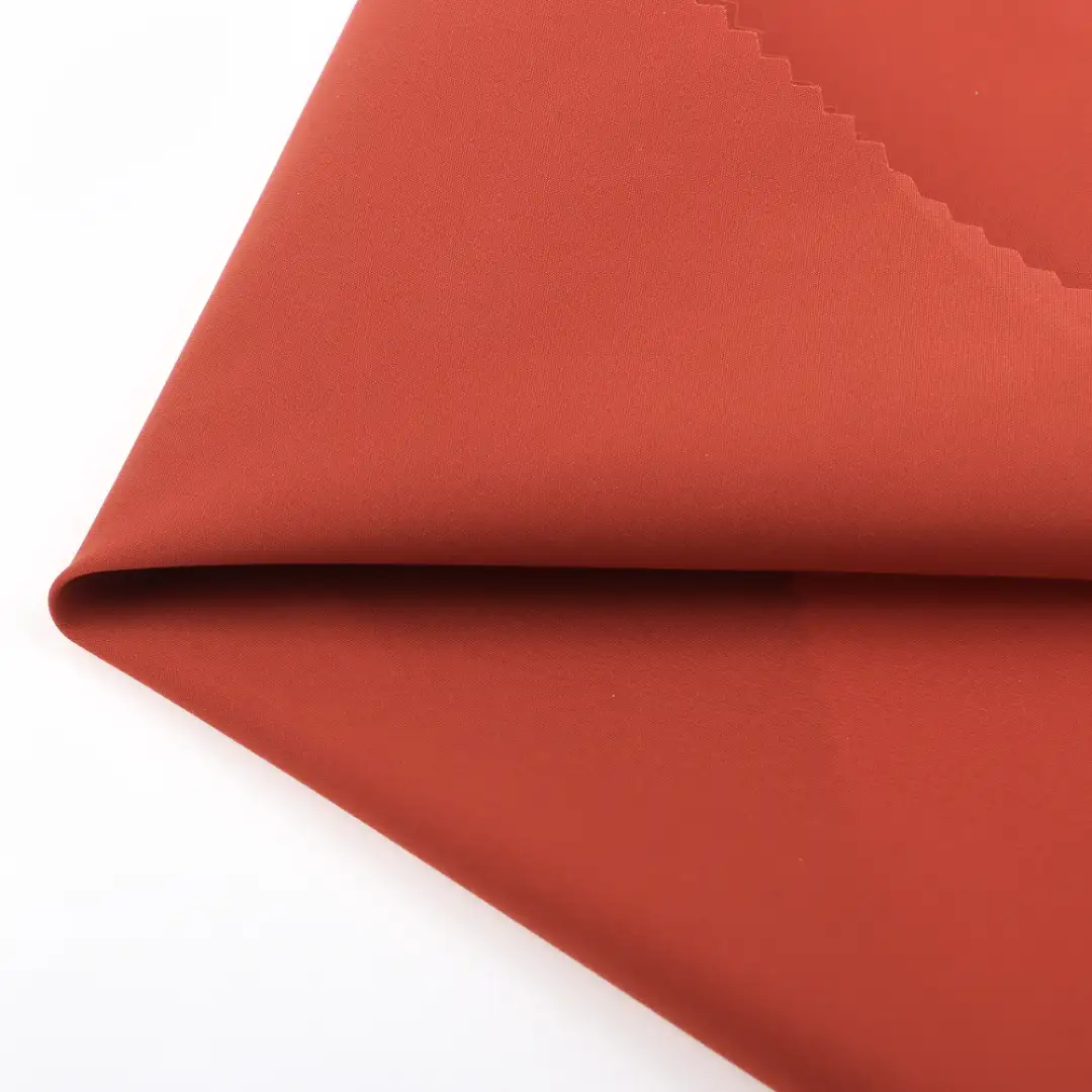 China Fabric for Jackets T800 Polyester T800 Yarn Fabric Synthetic Woven Fabric Polyester orange color buy from China wholesaler bulk order at wholesale price free worldwide shipping Alibaba