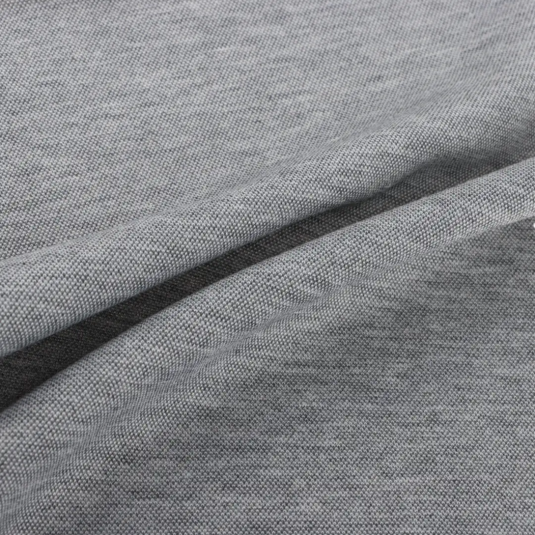 China Fabric for T-Shirt,Shorts,Loungewear Pique Knit Fabric Polyester Viscose Elastane Grey color buy from China wholesaler bulk order at wholesale price free worldwide shipping Alibaba