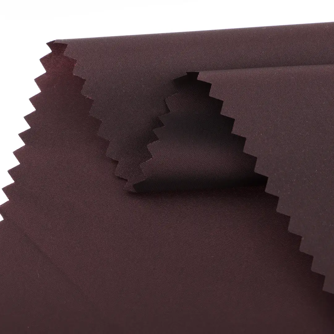 China Fabric for Padded Jacket Nylon Taffeta Synthetic Woven Fabric Nylon burgundy color buy from China wholesaler bulk order at wholesale price free worldwide shipping Alibaba